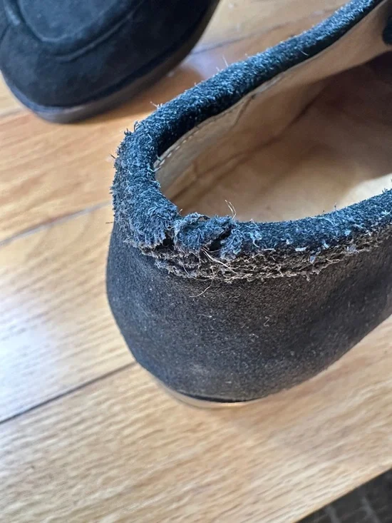 Vintage J. Crew Black Suede Lace-Up Block Heel shoes - Picture 14 of 15